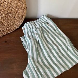 NWT Madewell Linen Stripe Pants